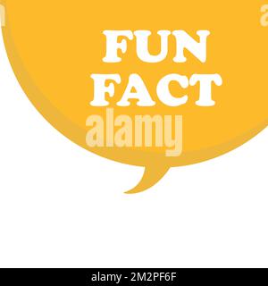 Fun Fact on doodle speech bubble. Vector illustration eps 10 Stock Vector