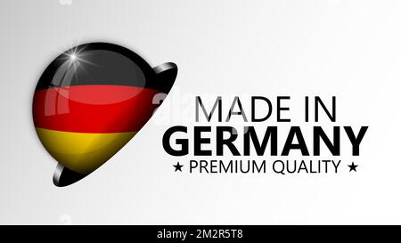 Made in Germany graphic and label. Element of impact for the use you want to make of it. Stock Vector