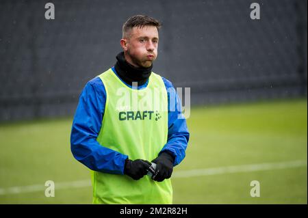 Gent's Brecht Dejaegere pictured during a training session of Belgian soccer team KAA Gent, Wednesday 06 March 2019 in Gent. BELGA PHOTO JASPER JACOBS Stock Photo