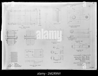 Water Works Section Engineering Plans, Distribution Department, Spot Pond Gatehouse, self ...