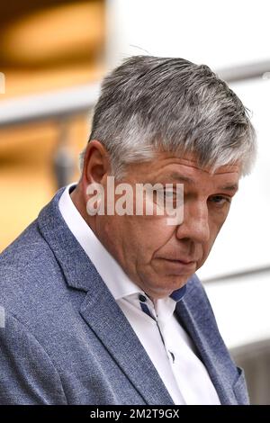 Flemish Minister of Welfare Jo Vandeurzen pictured during a plenary session of the Flemish Parliament in Brussels, Wednesday 24 April 2019. BELGA PHOTO DIRK WAEM Stock Photo