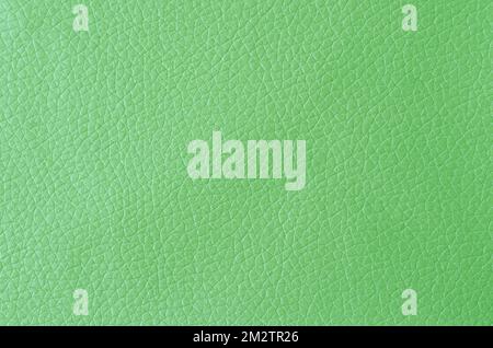 Texture of green leather with shadow as background. Stock Photo