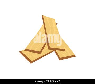 Realistic Pile of firewood on white background icon design. Grill wood. Firewood is finely split. Wood industry materials, lumber branch and twigs. Stock Vector