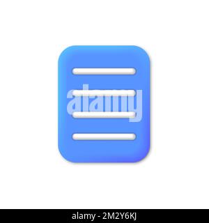 Copywriting, writing icon. Creative writing and storytelling, education concept. Writing education concept. 3d vector illustration. eps 10 Stock Vector