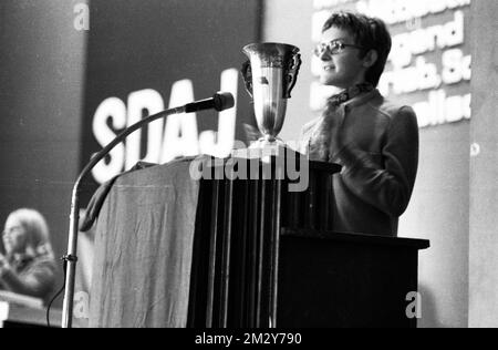 The 2nd Congress of the Socialist German Workers' Youth (SDAJ), the youth organisation of the DKP, took place on 3 December 1969 in the Stock Photo