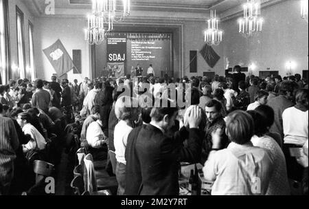 The 2nd Congress of the Socialist German Workers' Youth (SDAJ), the youth organisation of the DKP, took place on 3 December 1969 in the Stock Photo