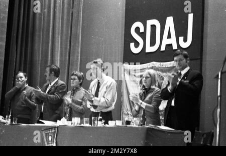 The 2nd Congress of the Socialist German Workers' Youth (SDAJ), the youth organisation of the DKP, took place on 3 December 1969 in the Stock Photo