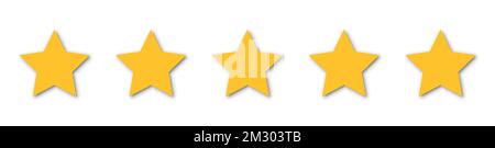 Five Star Feedback. Vector customer review concepts. Reviews stars Stock Vector