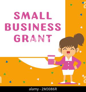 Text sign showing Small Business Grant. Business concept an individual-owned business known for its limited size Stock Photo