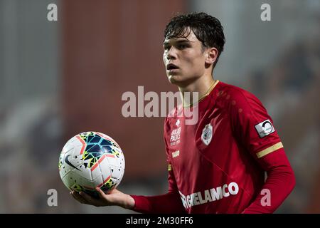 Antwerp's Robbe Quirynen pictured during a soccer game between Royal Antwerp FC and Sporting Lokeren (1B), Thursday 26 September 2019 in Antwerp, in the 1/16th final of the 'Croky Cup' Belgian cup. BELGA PHOTO KRISTOF VAN ACCOM Stock Photo