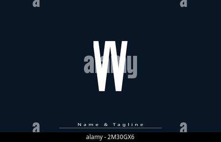 Alphabet letters Initials Monogram logo VV Stock Vector