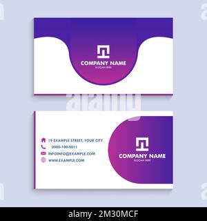 Colorful Minimalist Business Card Template Corporate Identity Branding Vector Stock Vector