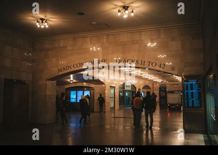 Interior architecture at Grand Central Terminal, Manhattan, New York Stock Photo