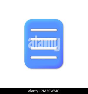 Copywriting, writing icon. Creative writing and storytelling, education concept. Writing education concept. 3d vector illustration. eps 10 Stock Vector