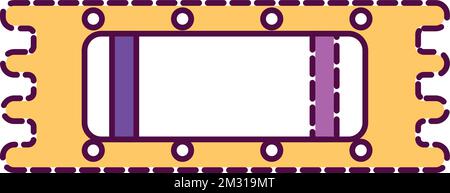 Isolated amusement park ticket icon Vector Stock Vector