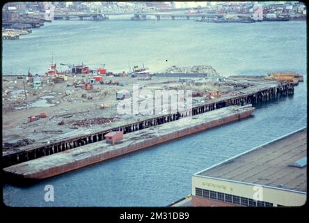 From Mystic Bridge , Waterfronts, Rivers, Piers & wharves. Photographs by Ernst Halberstadt Stock Photo