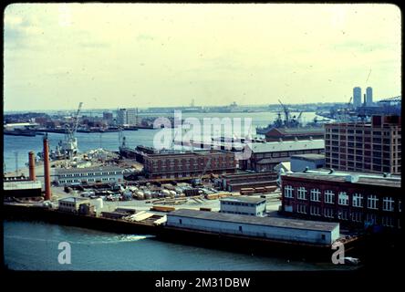 From Mystic Bridge , Waterfronts, Rivers, Piers & wharves, Loading docks. Photographs by Ernst Halberstadt Stock Photo