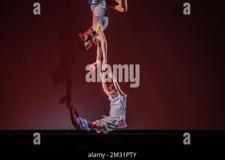 Illustration picture shows a dance performance at the UEFA Euro 2020 final tournament draw, Saturday 30 November 2019, in Bucharest, Romania. The Euro 2020 tournament takes place from 12 June to 12 July 2020 and will be held in 12 cities across Europe. BELGA PHOTO BRUNO FAHY Stock Photo