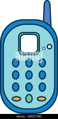 Isolated colored walkie talkie toy icon Vector Stock Vector
