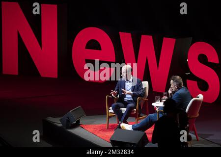 Israeli author, historian and professor Yuval Noah Harari pictured during a reading in Antwerp, Monday 27 January 2020. BELGA PHOTO KRISTOF VAN ACCOM Stock Photo