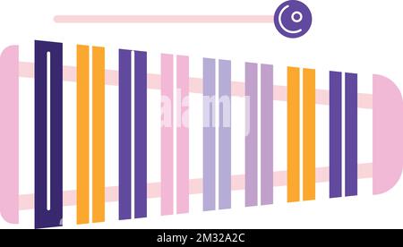 Isolated colored xylophone toy icon Vector Stock Vector