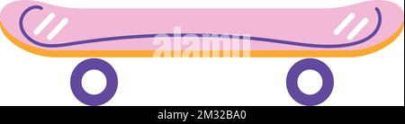 Isolated colored skateboard toy icon Vector Stock Vector