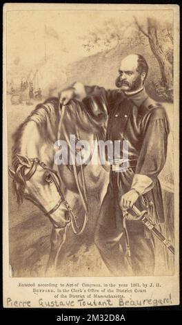 General Ambrose Burnside, Union officer (1824-1881) , Military officers, Burnside, Ambrose Everett, 1824-1881, Carte de Visite Collection Stock Photo