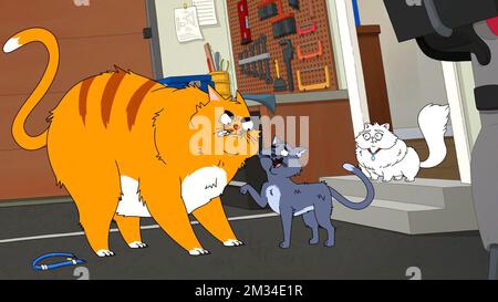 HOUSEBROKEN, right: Chief (voice: Nat Faxon), Who's a Scaredy Cat?, (Season  2, ep. 204, aired Apr. 2, 2023). photo: ©Fox / Courtesy Everett Collection  Stock Photo - Alamy