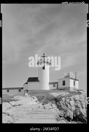 Gloucester, lighthouse, marine , Lighthouses. Samuel Chamberlain Photograph Negatives Collection Stock Photo