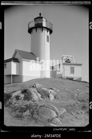 Gloucester lighthouse, marine , Lighthouses. Samuel Chamberlain Photograph Negatives Collection Stock Photo