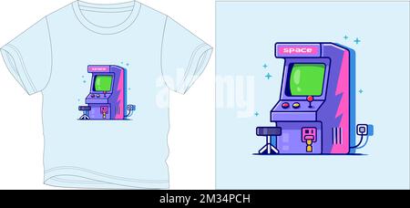 robot t shirt graphic design vector illustration digital file Stock Vector