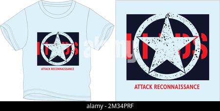 star design t shirt graphic design vector illustration digital file Stock Vector