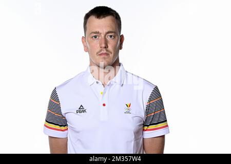 Maarten De Wilde pictured during a photoshoot for the Belgian Olympic Committee BOIC - COIB ahead of the Tokyo 2020 Olympic Games, in Brussels, Wednesday 23 June 2021. BELGA PHOTO DIRK WAEM Stock Photo