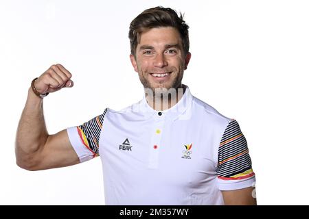 Belgian hockey player Cedric Charlier pictured during a photoshoot