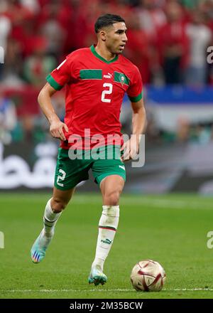 Morocco’s Achraf Hakimi In Action During The FIFA World Cup Semi-Final ...