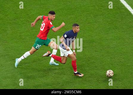 Mbappe swapping shirts with Hakimi wins hearts as fans applaud Morocco's  roaring show at World Cup 2022