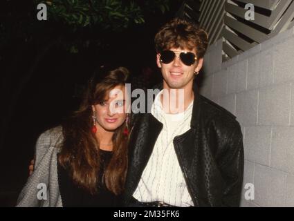 C Thomas Howell and Kyle Richards 1985 Credit: Ralph Dominguez/MediaPunch Stock Photo