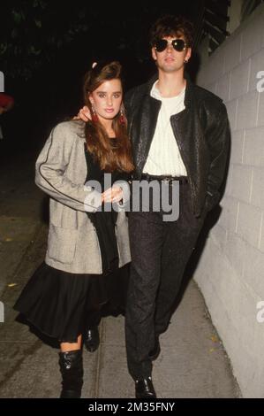 C Thomas Howell and Kyle Richards 1985 Credit: Ralph Dominguez/MediaPunch Stock Photo