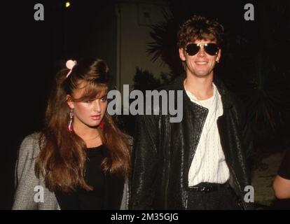 C Thomas Howell and Kyle Richards 1985 Credit: Ralph Dominguez/MediaPunch Stock Photo