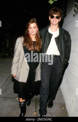 C Thomas Howell and Kyle Richards 1985 Credit: Ralph Dominguez/MediaPunch Stock Photo