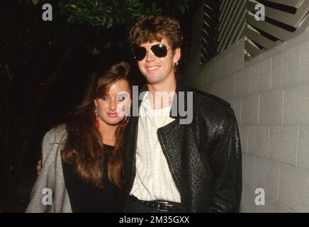 C Thomas Howell and Kyle Richards 1985 Credit: Ralph Dominguez/MediaPunch Stock Photo