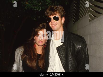 C Thomas Howell and Kyle Richards 1985 Credit: Ralph Dominguez/MediaPunch Stock Photo