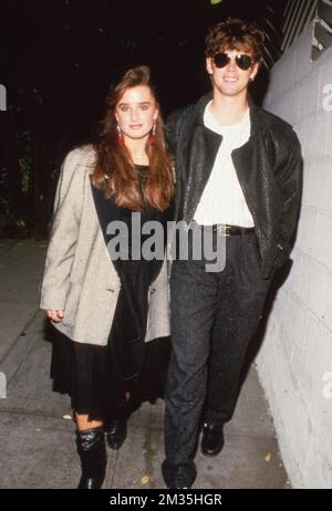 C Thomas Howell and Kyle Richards 1985 Credit: Ralph Dominguez/MediaPunch Stock Photo