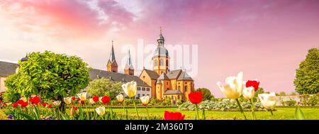 Abbey Seligenstadt, Hessen, Germany Stock Photo