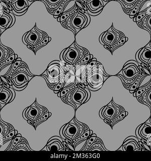 Mosaic geometric green seamless texture pattern. Trendy kaleidoscope ...