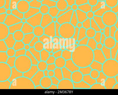 molecules scientific geometric background, physics and chemistry. round balls Stock Vector