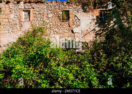 Remains of the Factory of Light. Old hydroelectric power station that inspired a book by British writer Michael Jacobs. Frailes, Jaén, Andalucía, Spai Stock Photo