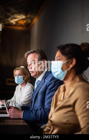 Antwerp alderwoman Jinnih Beels pictured during the installtion of the ...