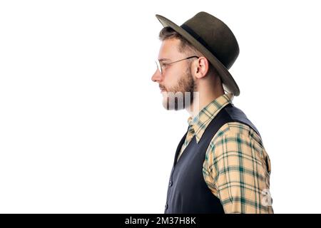 Young trendy man posing Stock Photo