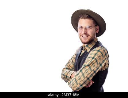 Man in hat portrait Stock Photo